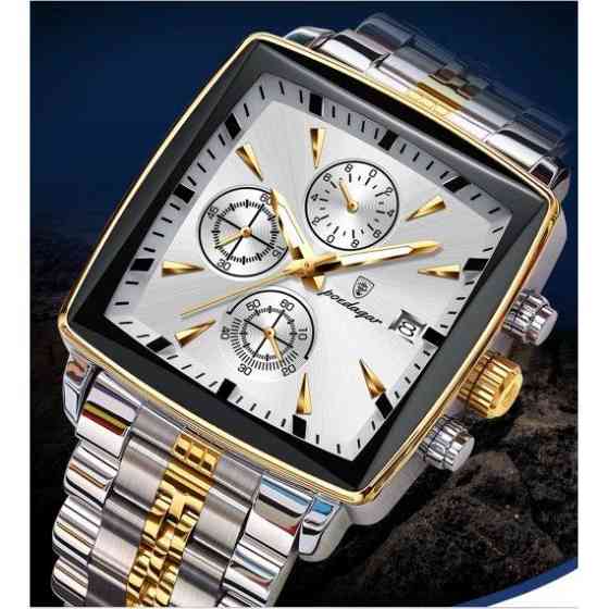 Чоловічий наручний годинник Poedagar Parus (Сріблястий) Київ