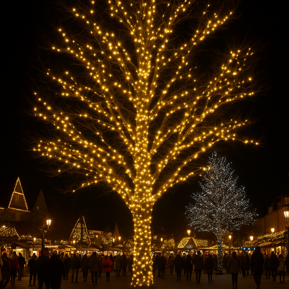 Гірлянда "Різдвяна фея" 50 м, 500 LED, білий провід Київ - фото 8