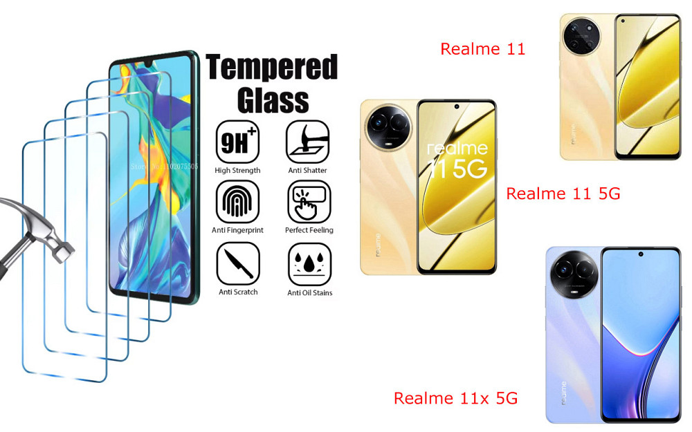 Защитное стекло ArmorGlass для Realme 11, Realme 11 5G, Realme 11x 5G – устойчивое к царапинам и ударам Киев - изображение 1