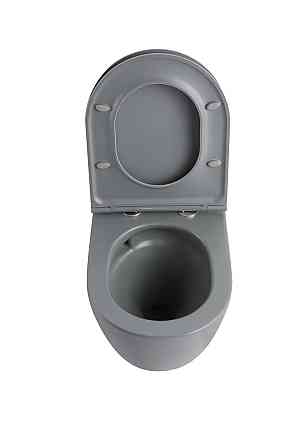 Унітаз підвісний Mixxus Premium ELLIPSE-0308-T3 GRAY 490x360x360mm система змиву TORNADO 3.0 (MP6654) Київ