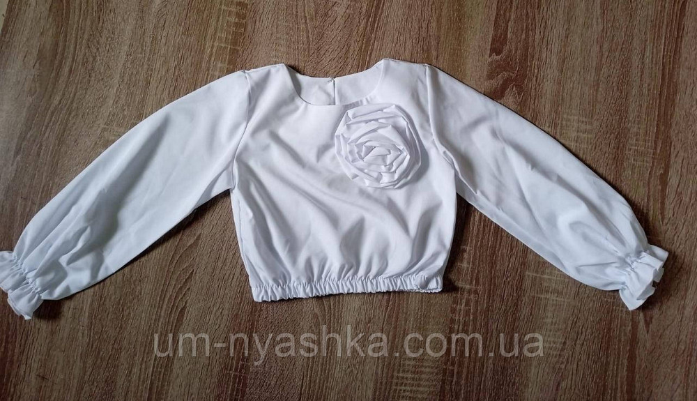 Красивая школьная блузка с длинным рукавом 116-134 Кривой Рог - изображение 3