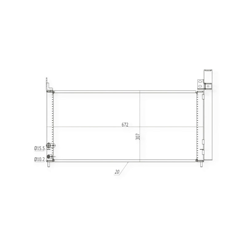 Радіатор Toyota Auris, Prius 1.8Hybrid 08- кондиціонера Мукачево - фото 1