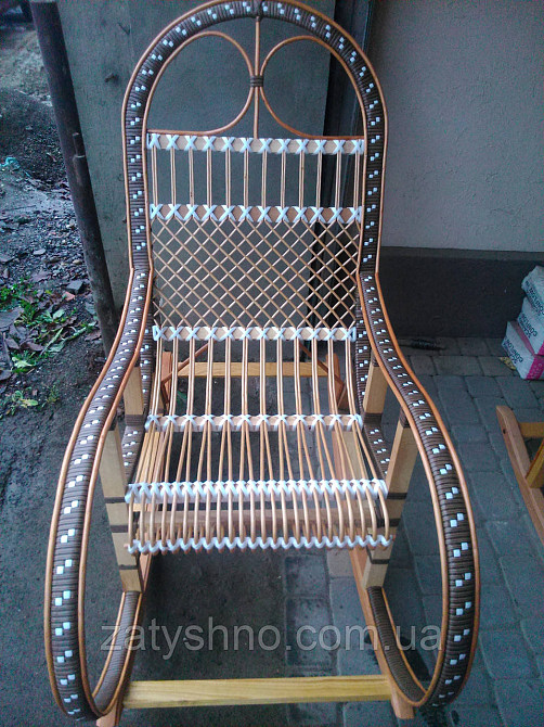 Качалка кресло ротанговое на подарок | кресло-качалка для отдыха садовая для дачи Киев - изображение 3
