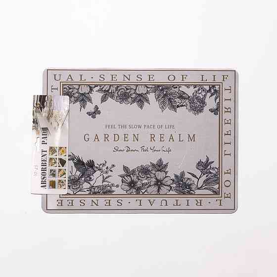 Діатомітовий килимок на кухню для сушіння посуду Garden Realm 30×40 (см) HP-42-23 Коломия