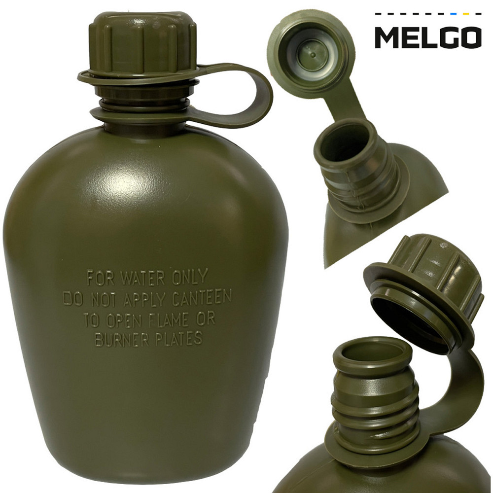 Фляга армійська 1л в чохлі Molle Олива  (фляга тактична польова індивідуальна) Киев - изображение 3