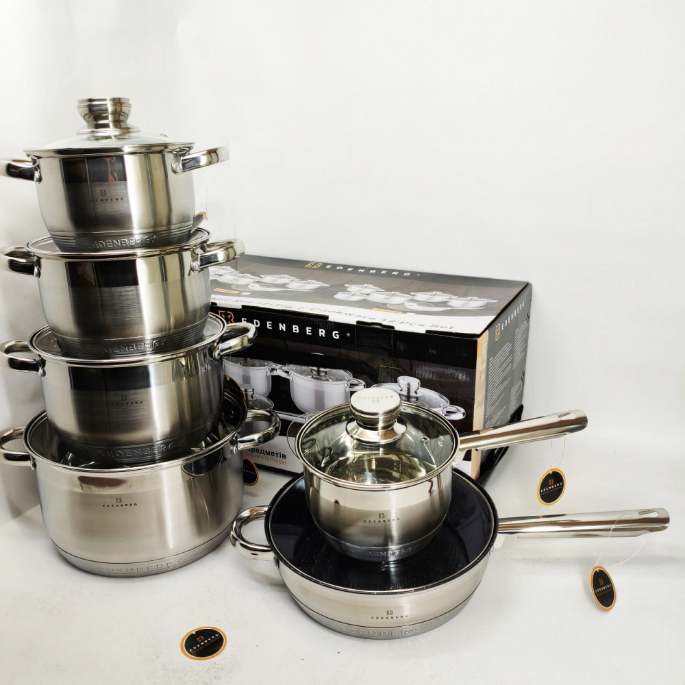 Модные наборы посуды, Набор кастрюль-сотейников, Набор посуды для электрических плит AG-70 Львов - изображение 5