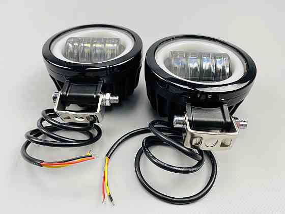 Світлодіодна лампа робочого освітлення, водонепроникна кругла фара 40W (+ LED кільце) для автомобіля Мукачево