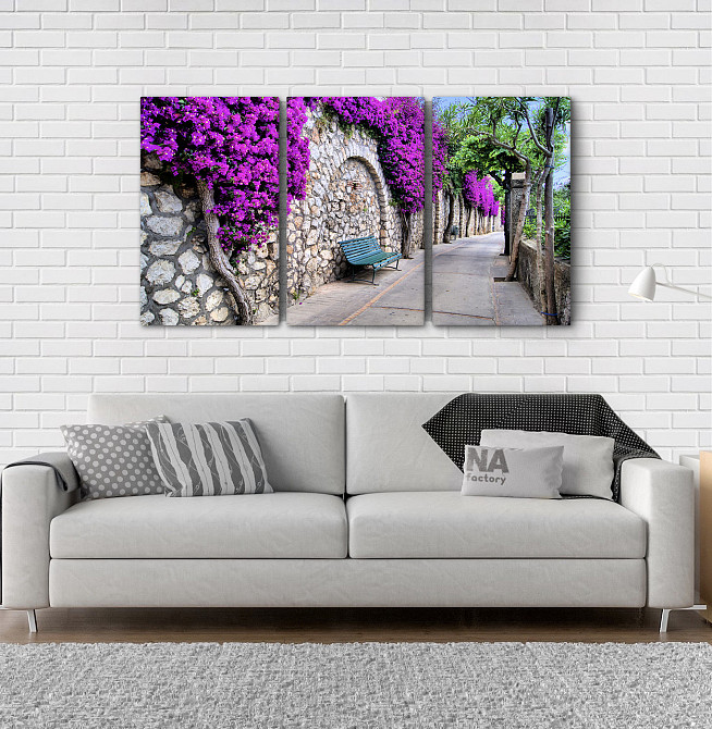 Модульна картина Квіти Дорога Аrt-164_3А Київ - фото 2