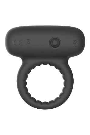 Ерекційне кільце для пеніса з вібрацією Dream Toys RAMROD чорне Sex Aura Київ