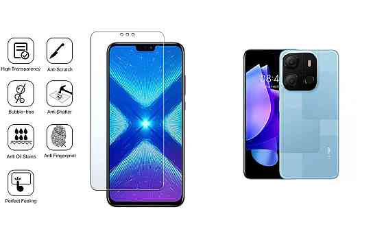 Защитное стекло NeoGlass для Tecno POP 7 (BF6), POP 7 Pro – ультрапрозрачное и устойчивое Киев