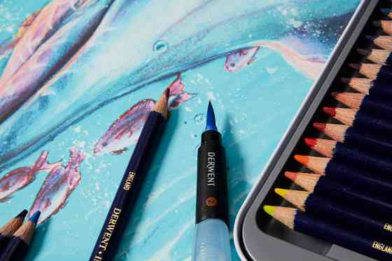 Чернильные карандаши Inktense 24кол Derwent Киев