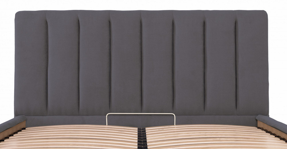 Ліжко Двоспальне Sanam Comfort 160 х 190 см Місті Dark Grey З підйомним механізмом та нішою для білизни Темно-сірий Дніпро - фото 13