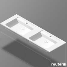 Раковина  Burgbad Bel podwójna , MWBX161C0001, Zapisz się do newslettera i odbierz voucher na 50zł sz: 161 biały Київ - фото 1