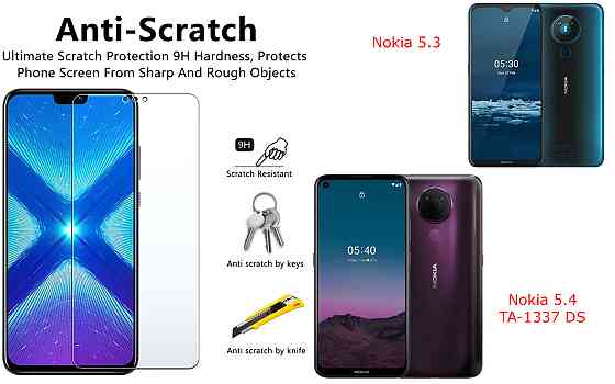 Защитное стекло NeoGlass для Nokia 5.3, Nokia 5.4 TA-1337 DS – ультрапрозрачное и устойчивое Киев