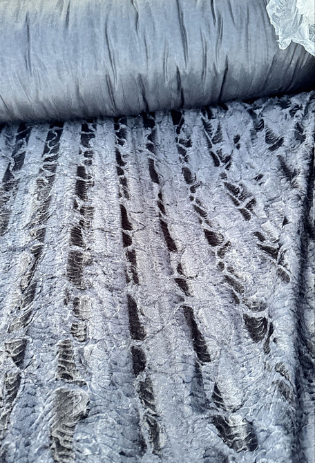 Тканина/опт/ хутро каракуль чорний — від 3 м Київ - фото 1