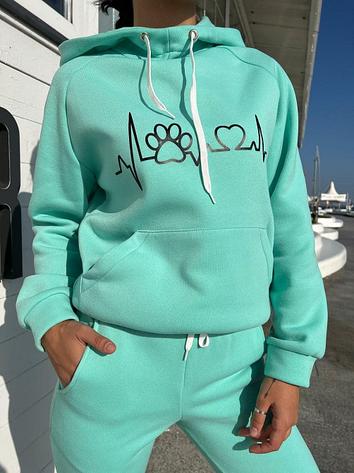 Жеский стильный спортивный костюм тринитка на флисе. 42-52р Киев - изображение 8