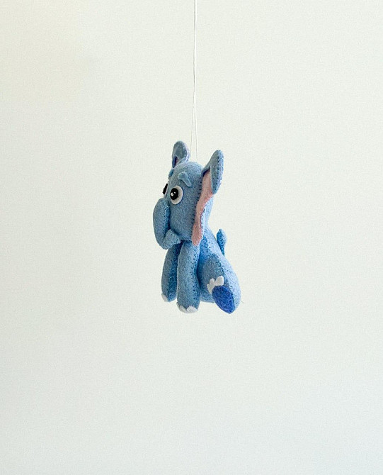 М’яка фетрова іграшка слон ручної роботи – безпечна розвиваюча іграшка Київ - фото 5