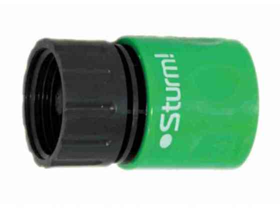 З'єднувач пластмасовий швидкознімний, внутрішня різь 3/4 Sturm 3015-14-3/4 (читувати опис) Рівне