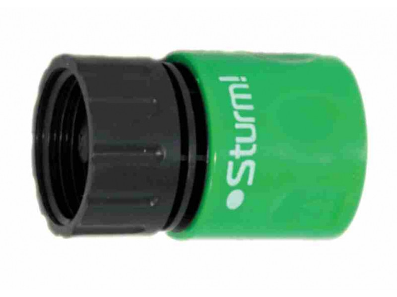 Соединитель пластмассовый быстросъемный, внутренняя резьба 3/4 Sturm 3015-14-3/4 (читать описание) Ровно - изображение 1