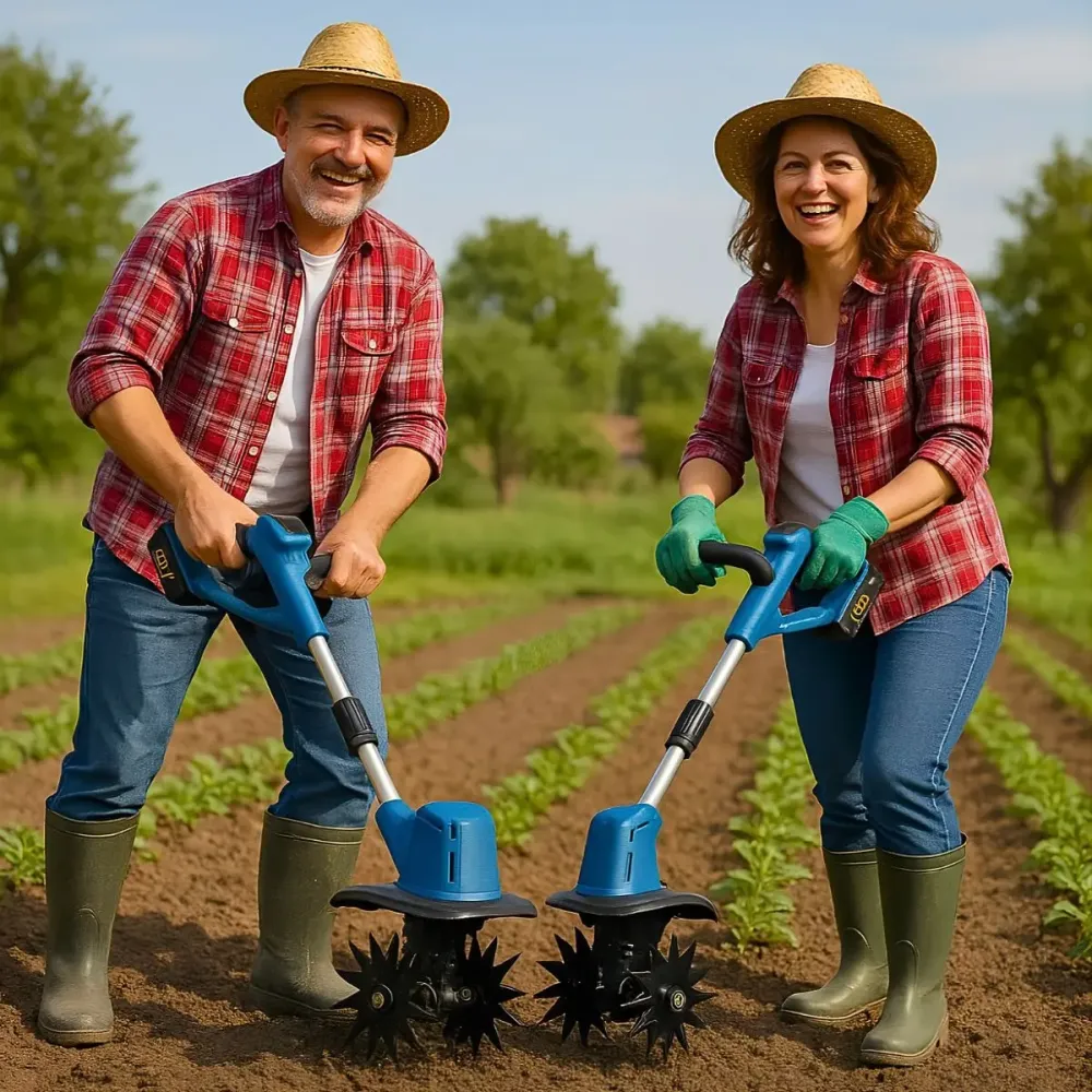 Аккумуляторный ручной культиватор для разрыхления и прополки земли Domotec 2 АКБ 48V 4000W Коломыя - изображение 4