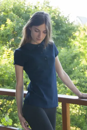 Жіноча футболка Поло Bono 400119 46, Синій Київ