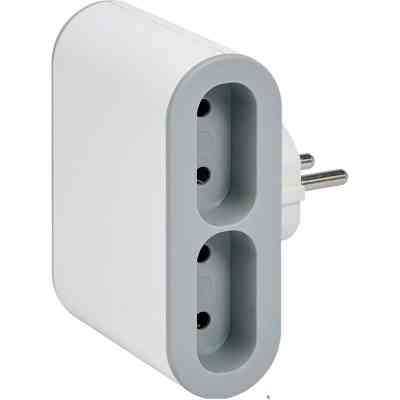 Сетевой разветвитель LEGRAND Стандарт 4х2К бічні розетки 6А Білий/Сірий (049400) Винница