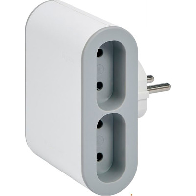 Сетевой разветвитель LEGRAND Стандарт 4х2К бічні розетки 6А Білий/Сірий (049400) Винница - изображение 1