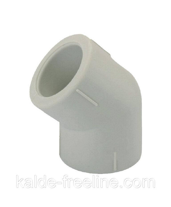 Поліпропіленове коліно (Кут) Koer ∅ 20х45° Харків - фото 1