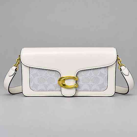 Женская брендовая сумка кроссбоди Coach Tabby Shoulder white Lux Киев
