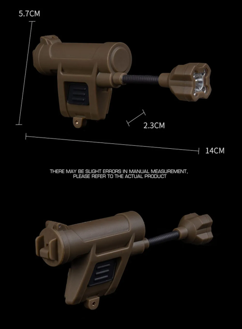 Ліхтар тактичний MPLS Charge 4.0 big size з кріпленням на шолом Койот Вінниця - фото 7