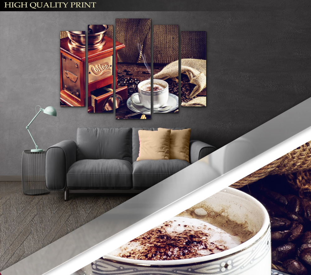 Модульна картина Аромат кави Art-288_5 ( 80х118см ) Київ - фото 3