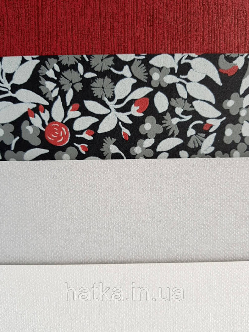 Шпалери флізелінові Khroma Olivia OLI701 однотонні яскраво бордові дрібна смужка під тканина Київ - фото 2