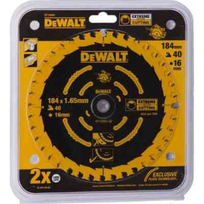 Диск пильний DeWALT EXTREME, 184 х 16 мм, 40 z, ATB, 18 град, універсальне застосування (DT10303) Вінниця