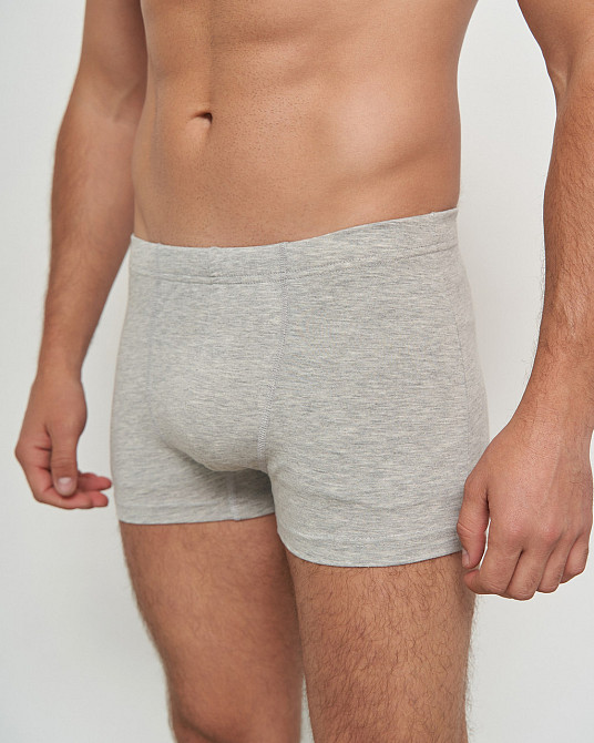 Боксеры мужские однотонные Ozkan 12024 Серый, M, L, XL, XXL Киев - изображение 2