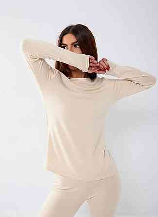 Жіноча повсякденна термобілизна хб джерсі на флісі Молочний, S-M Одеса