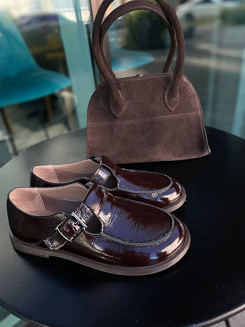 Vanessa Лофери жіночі VANESSA T-304-04 шоколадні (весна-осінь, шкіра лакована) (5831) Коломия - фото 8