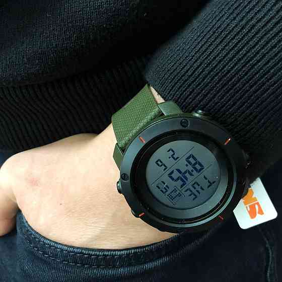 Спортивные часы с секундомером SKMEI, Оригинальные мужские часы для рыбалки и походов BW-57 Львов