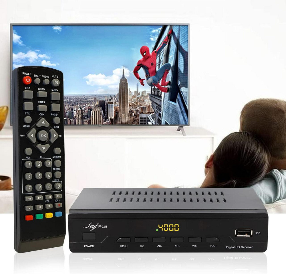 Цифровой кабельный ресивер LEYF PA-2211 DVB-C/C2 DVB-T2 Full HD HDMI USB SCART чёрный Киев - изображение 7