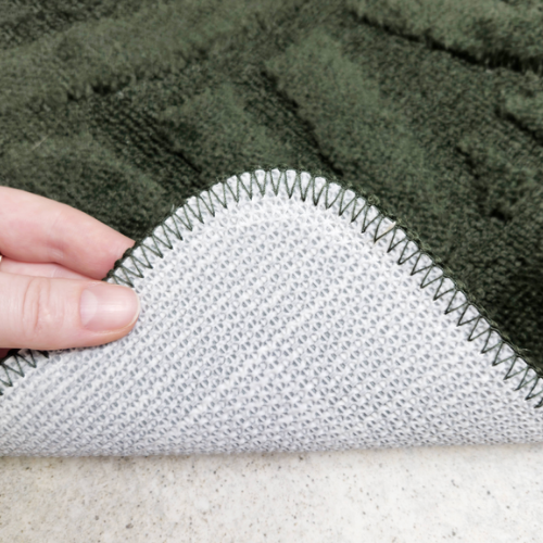 Набір килимків для ванної 50*80см+40*50см U-виріз Орнамент Econom зелений поліпропілен Дариана Житомир