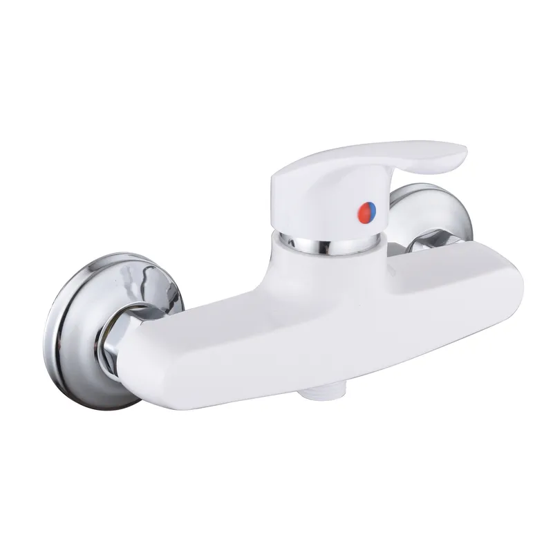 Смеситель для душа Plamix Fidel-003 SET White (со шлангом, лейкой и кронштейном) (PM0730) Харьков - изображение 1