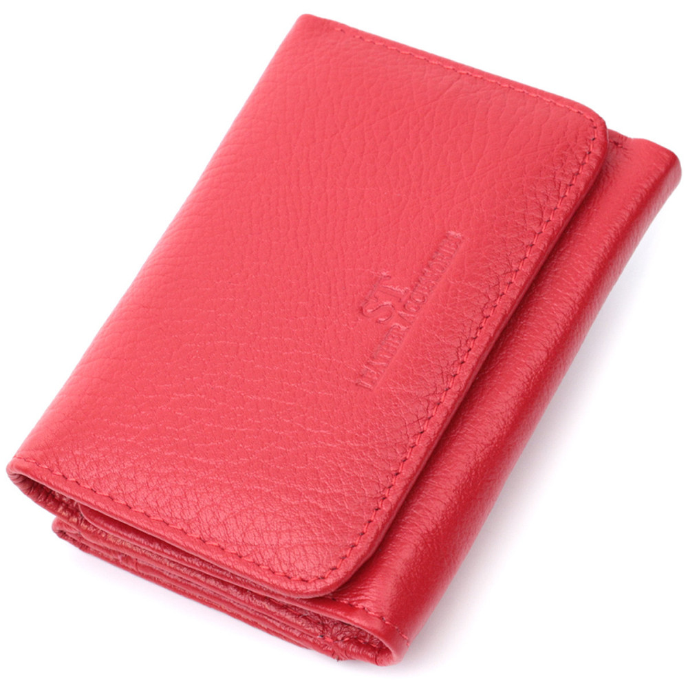 Жіноче шкіряне портмоне з монетницею, червоне (ST Leather) Київ - фото 19