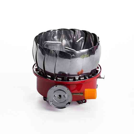 Газовий пальник 2800 Вт HP-DS3-9 таганок газовий туристичний червоний Коломыя