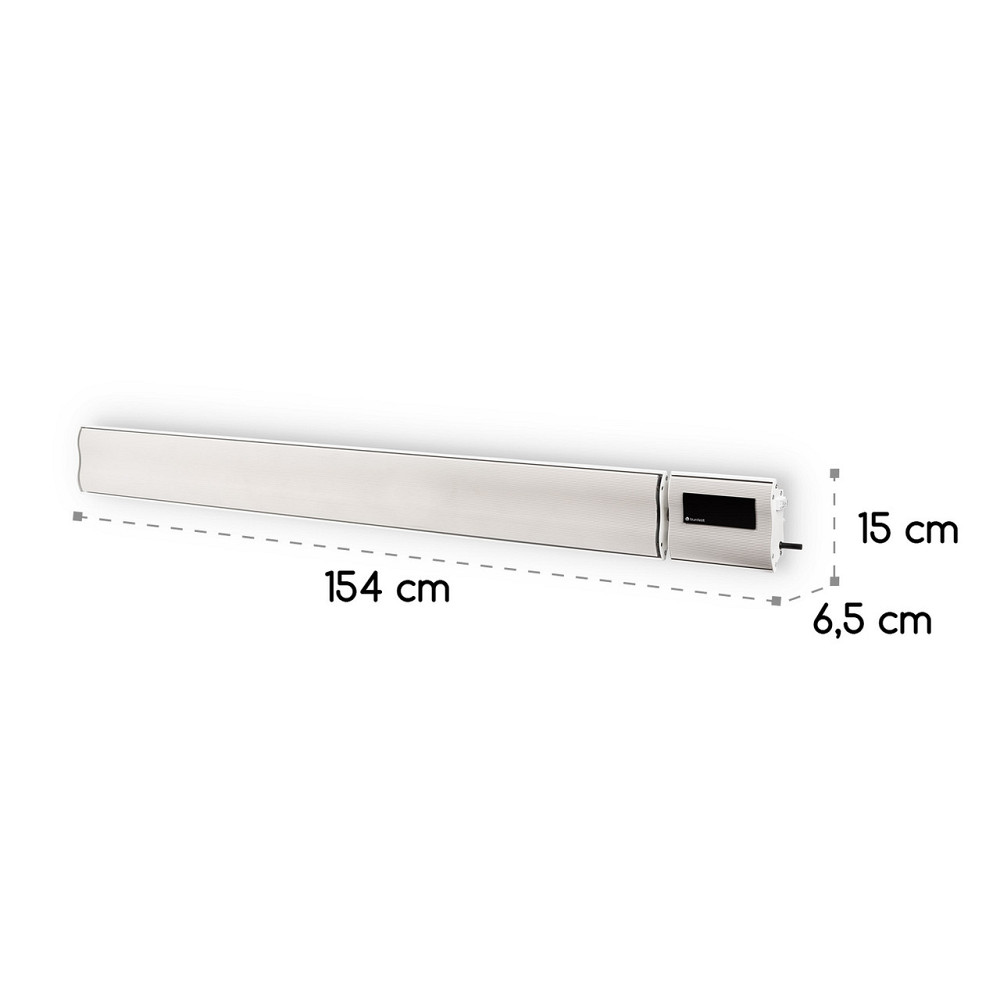 Инфракрасный обогреватель Cosmic Beam Plus 2400 Вт IP44 Пульт дистанционного управления Белый (Германия, Ровно - изображение 9