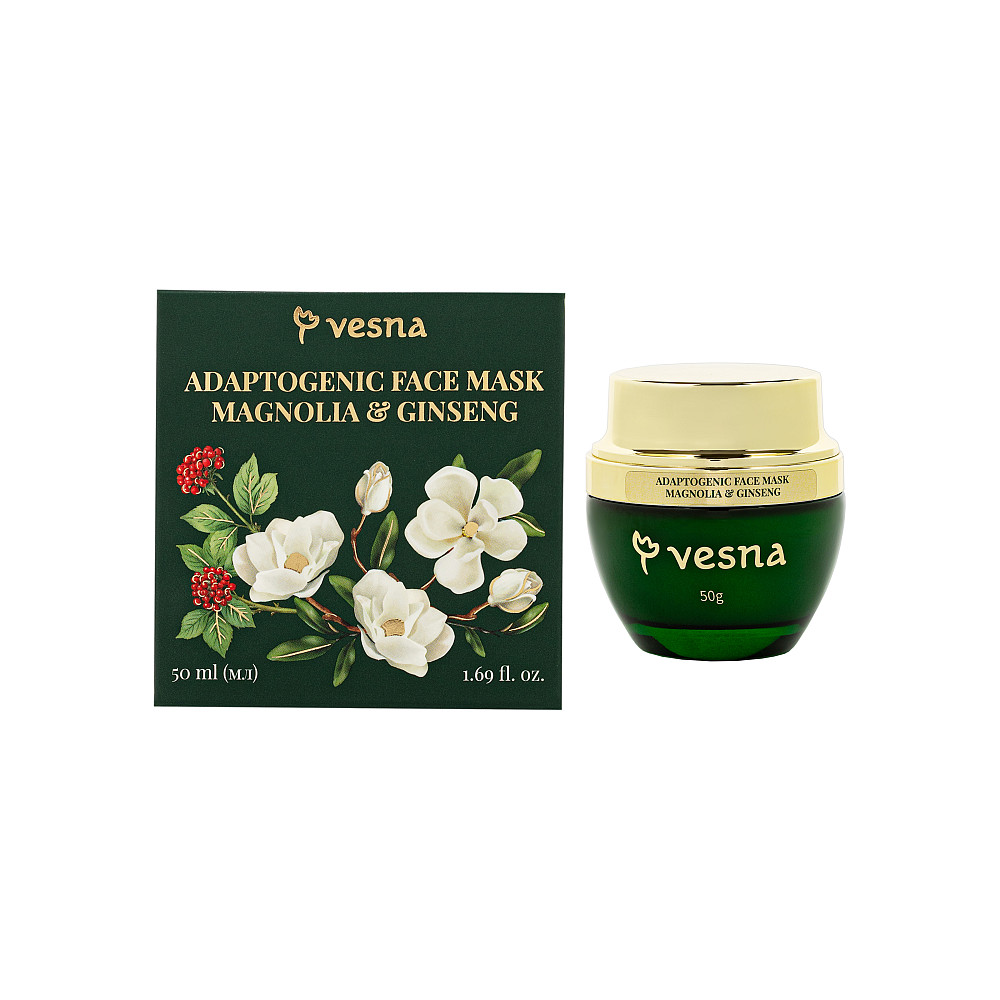 Маска для обличчя Магнолія та женьшень premium Vesna 50 мл Київ - фото 1