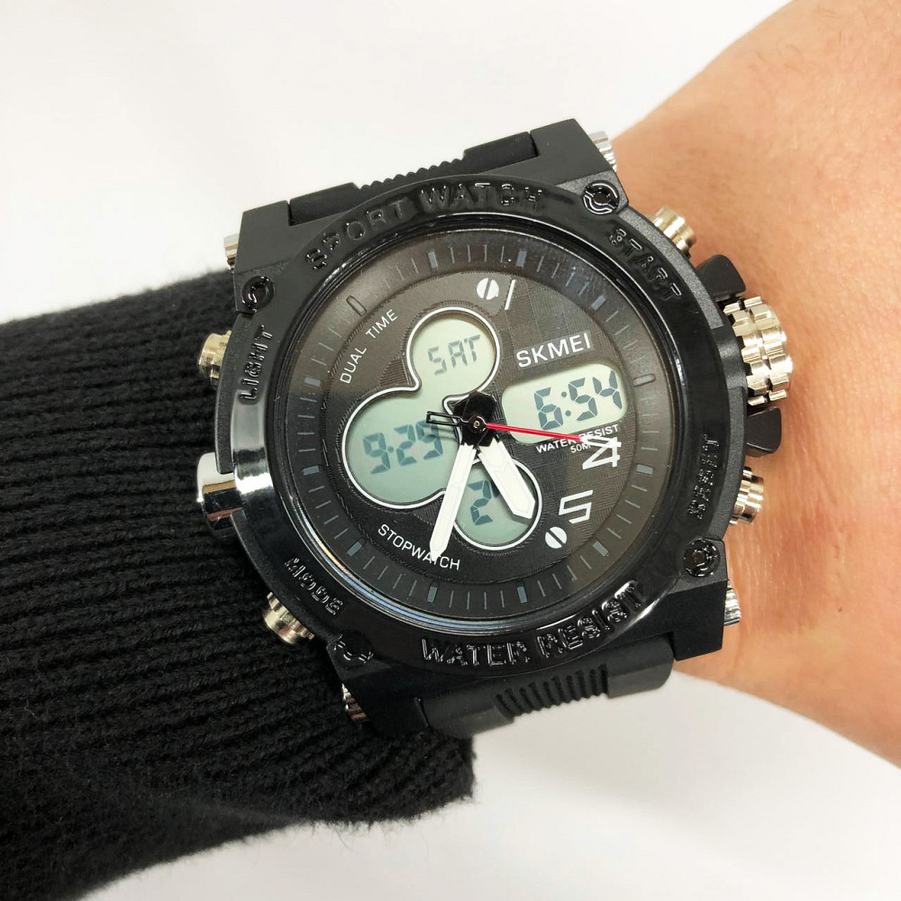 Часы спортивные армейские SKMEI 2065BKWT, Часы армейские для зсу Специальные для армии UX-45 Львов - изображение 6