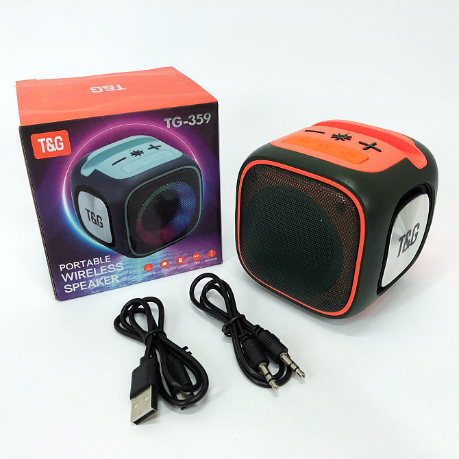 Колонка для вечеринки на улице TG359, Колонка с rgb светомузыкой с подсветкой и светомузыкой RP-77 Львов - изображение 6