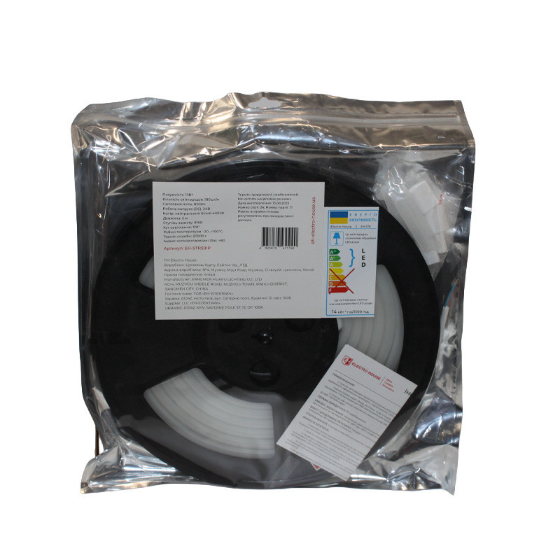 LED стрічка 15 Вт  24В 180 діодів, нейтральний білий 4000К, серія Externum IP65 , гарантія 3 роки Дніпро - фото 1