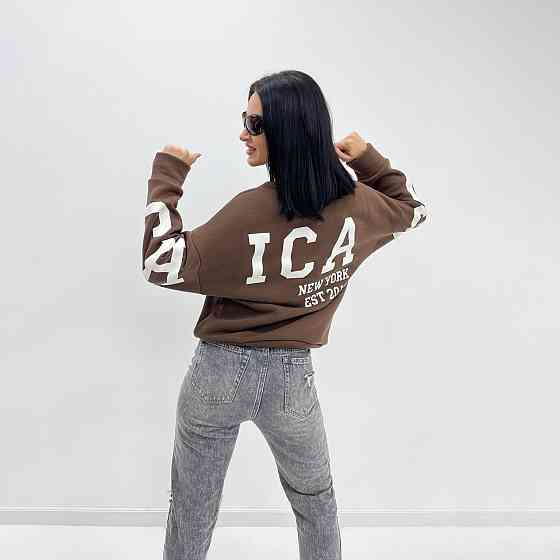 Жіночий утеплений батник "Noise" оптом | Норма і батал Шоколадний, 46-48 Київ