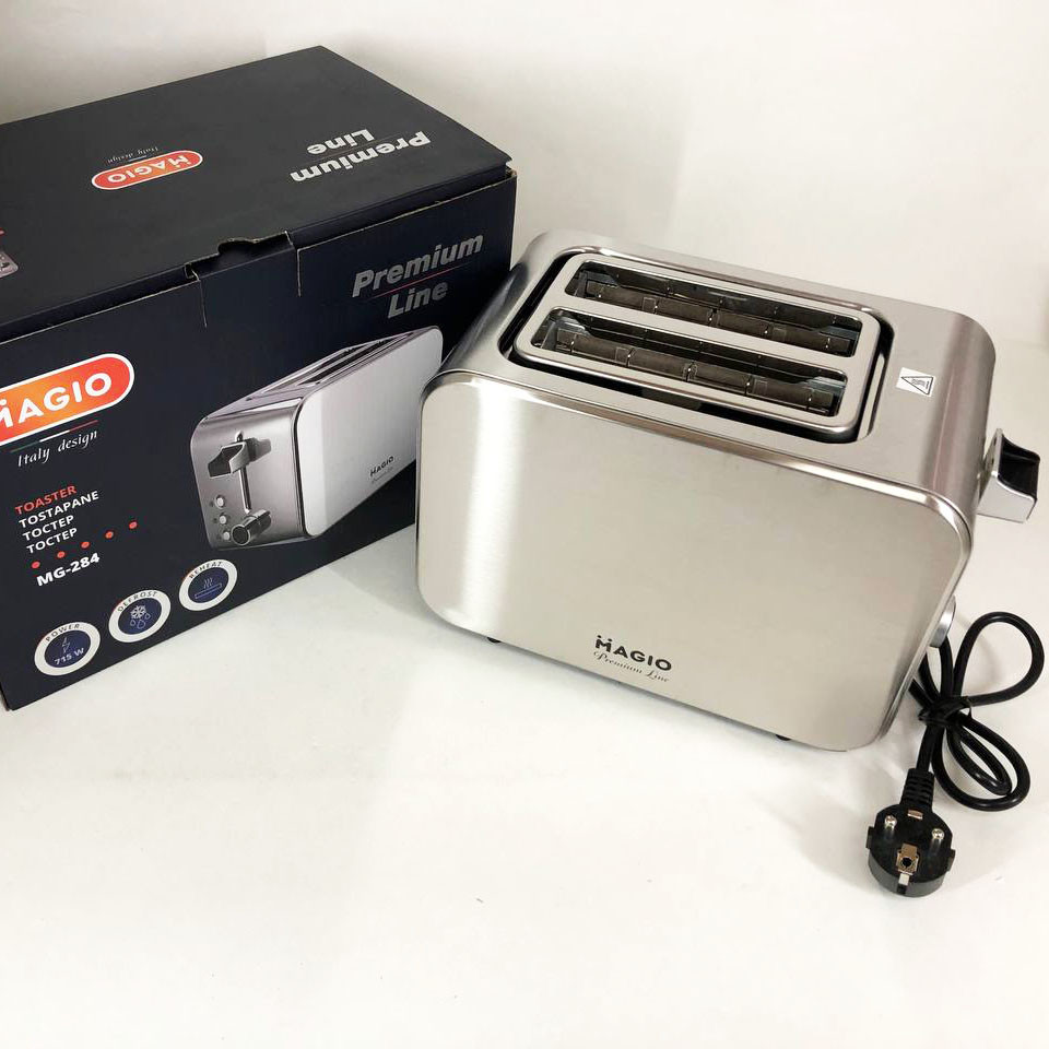 Тостеры для дома Magio MG-284 715 Вт, Тостер для жарки хлеба, Хорошая тостерница, Тостер двойной HM-59 Львов - изображение 14