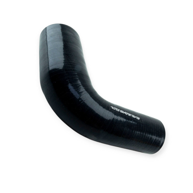 Патрубок кут d-50-d63 L-150*150 90град. силікон універсальний Мукачево - фото 1